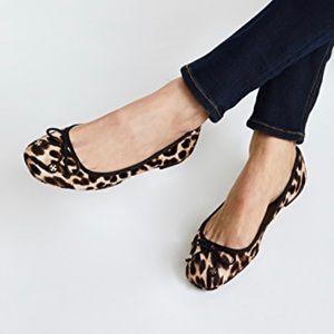 Tory Burch Laila Driver Ballet Flat Leopard- SZ 8